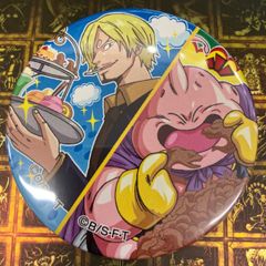 ONE PIECE ドラゴンボール ストロング9 ドでか缶バッジ ドラゴンボール×ワンピース ストロング9 ドでか缶バッジ サンジ