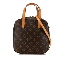 ルイ ヴィトン モノグラム スポンティーニ ハンドバッグ ショルダーバッグ 2WAY M47500 ブラウン PVC レザー レディース LOUIS VUITTON【1-0173912】