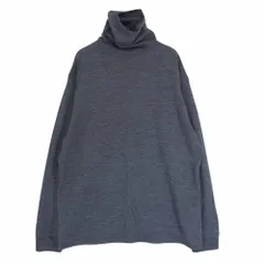 GRAPHPAPER グラフペーパー Washable Wool High Neck Tee ウォッシャブル ウール ハイネック タートルネック ニット 長袖 Tシャツ グレー系 2【中古】のサムネイル