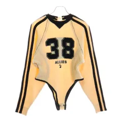 MAISON SPECIAL (メゾンスペシャル ) NUMBERING KNIT BODY SUIT ナンバリング ニット セーター ボディスーツ ベージュ/ブラック 21242365214のサムネイル