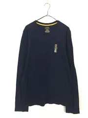 古着 Polo Ralph Lauren 「POLO BEAR」 ポロベア BIG 刺しゅう 長袖 Tシャツ ロンT 紺 M 古着 