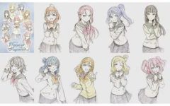 [중고] 엽서 Aqours 엽서 10장 세트 [러브라이브! 선샤인!! 5주년 전시회 -Pieces of Aqours-]