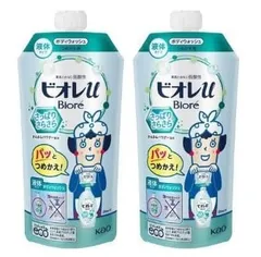 ビオレu ボディウォッシュ さっぱりさらさら つめかえ340ml×2個セット [グリーンシトラスの香り]