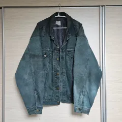 【希少】carhartt トラッカージャケット　デニム　好シルエット　裏生地良 希少】carhartt トラッカージャケット デニム 好シルエット 裏