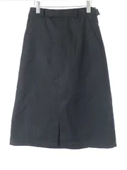 INSCRIRE アンスクリア 22AW Chalk Strie Layerd Skirt チョークストライプレイヤードスカート チャコールグレー 36のサムネイル