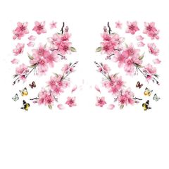 【特価商品】EXCEREY ロマンチックな桜の車のステッカー パーソナライズされたクリエイティブな車のステッカー 漫画の車のステッカー 防水車のステッカー 傷のステッカー ウィンドウのデカール オートバイのデカール ラップトップのステッカー 20*28cm(2