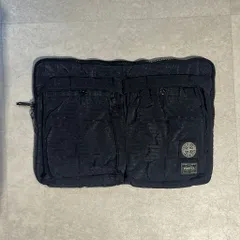 STONE ISLAND × PORTER ストーンアイランド × ポーター NYLON METAL DOCUMENT CASE クラッチバック ブラック size:ONE SIZE【表参道A06】