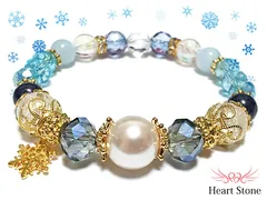 雪のプリンセス❄️️愛は氷を溶かす魔法✨サファイア パワーストーンブレスレット