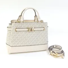  マイケルコース 2WAYハンドバッグ オフホワイト 中古