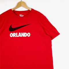 NIKE ナイキ クルーネック半袖プリントTシャツ メンズUS-XLサイズ レッド ビッグサイズ t-2241n