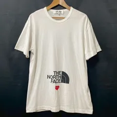 #snc コムデギャルソン COMMEdesGARCONS PLAY ザ ノースフェイス 2022 Tシャツ XXL 白 ヴィンテージ 半袖 ロゴ ハート メンズ [959333]