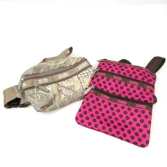 レスポートサック ショルダーバッグ ウエストポーチ 2点セット ドット ペイズリー柄 鞄 ブランド まとめて レディース LeSportsac 【中古】