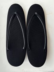 喪　草履　黒　M  japanese black shoes