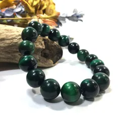 パワーストーン ブレスレット グリーンタイガーアイ 12mm  / 虎目石 メンズ レディース 男性 女性 金運 仕事運 健康運 癒し お守り(シンプル) ☆