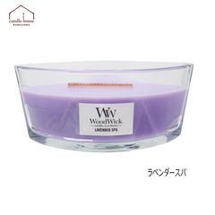 カメヤマ キャンドル ラベンダースパ WoodWick ハースウィック アロマキャンドル ルームフレグランス アロマ インテリア 木芯 焚火 リラックス