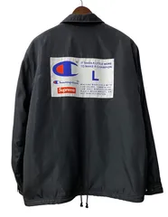 シュプリーム SUPREME × チャンピオン Champion 18AW Label Coaches Jacket ジャケット ブラック Lサイズ 201MT-3094 VBのサムネイル