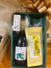 桑の実スパークリングワイン 720ml＋桑の葉茶1袋　【ギフト用】