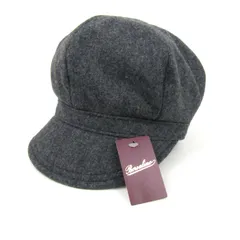 ボルサリーノ キャスケット 未使用 ウール混 帽子 ブランド レディース 52cmサイズ グレー Borsalino