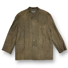 ISSEY MIYAKE 05SS リネンノーカラージャケット シャツジャケット アーカイブ イッセイミヤケ ME51-FD072 ブラウン L 74563A6のサムネイル