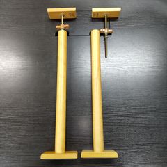 【中古品・地震対策用品】浅香工業 天然木製 つっぱりポール L 550〜670mm