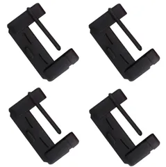 【数量限定】シートベルトカバー＆バックルカバー シリコン 3色 傷防止 洗える カー用品 (ブラック 4個セット)