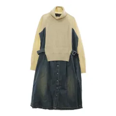 sacai(サカイ) シフォンミックスニットワンピース　　1443 sacai(サカイ) シフォンミックスニットワンピース 1443