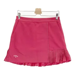 サイズ：L CALLAWAY キャロウェイ  異素材プリーツ切替 スカート  ピンク系 [240101415220] ゴルフウェア レディース ストスト