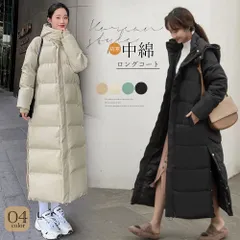フード付きキルティングコート レディース