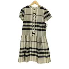 バーバリーロンドン BURBERRY LONDON チェック柄 コットンシルクフロントフリルワンピース cotton&silk レディース  160Aのサムネイル