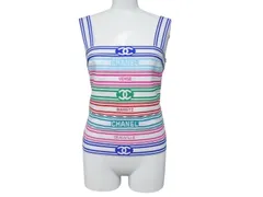 シャネル キャミソール Chanel 1995 Lipstick Cropped Sleeveless Top White #42