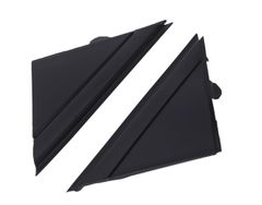 Aピラー コーナー プレート 左右セット ドア ミラー フラッグ カバー マット ブラック フィアット アバルト 500 500C 312型 汎用 社外品