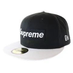 SUPREME (シュプリーム) 22SS×New Era 2-Tone Box Logo ニューエラ ツートーン ボックスロゴ ベースボールキャップ 帽子 ブラック