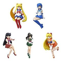 [중고] [매우 좋다] 미소녀 전사 세일러 문 데스크에 춤추어 내린 전사들 전 5종 세트