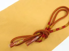 【京松】リサイクル着物 和装小物 帯締め帯揚げセット 丸組 ちりめん 帯締 帯揚 kyo7w08-1151