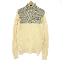 ディーゼルブラックゴールド DIESEL BLACK GOLD ニット セーター 長袖 M アイボリー グレー /TK