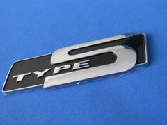 ●TYPE S タイプ エス 軽量ABS製 凹凸仕様 BLACK＆クロームメッキ仕上げ エンブレム新品！