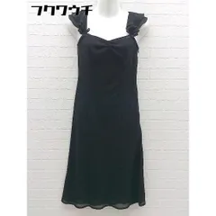 ◇ QUEENS COURT クイーンズコート ノースリーブ 膝下丈 ワンピース サイズ2 ブラック レディース 【中古】 【1002801982782】のサムネイル