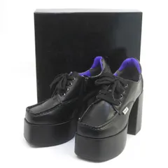 YOSUKE ヨースケ 厚底パンプス レースアップシューズ チャンキーヒール サイズ：LL 24.0cm-24.5cm レディース 箱有 ※中古美品