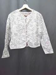 ◇ CPCM シーピーシーエム 長袖 ジャケット サイズF ライトグレー マルチ レディース P  【1407260034520】