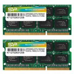 【数量限定】DDR3L 1600 (低電圧) PC3L-12800 8GB×2枚 1.35V 204Pin ノートPC用メモリ Mac 対応 シリコンパワー SP016GLSTU160N22