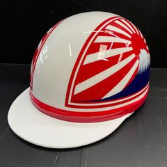 バイク用半帽ヘルメット 富士山デザイン立花 当時 旧車會 コルク