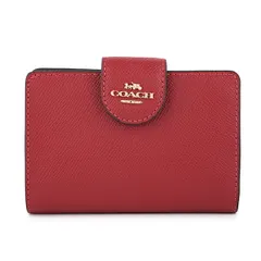 新品 コーチ COACH 2つ折り財布 MEDIUM CORNER ZIP WALLET 1941 レッド