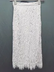 ◇ ◎ ●未使用● KOBE LETTUCE タグ付 総レース 膝下丈 タイト スカート サイズS ピンクベージュ系 レディース P  【1407260003823】