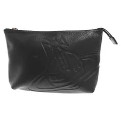 Vivienne Westwood (ヴィヴィアンウエストウッド) フロント オーブデザイン ハミルトン ジップアップ フェイクレザーバッグ ブラックのサムネイル