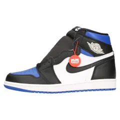 NIKE (ナイキ) AIR JORDAN1 RETRO HIGH OG ROYAL TOE 555088-041 エアジョーダン1 ロイヤルトゥ ハイカットスニーカー ホワイト/ブラック/ブルー US10/28cmのサムネイル