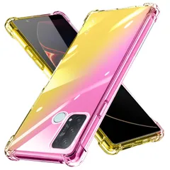 【即日発送】米軍MIL規格取得 指紋防止 衝撃吸収 ワイヤレス充電に対応 Qi充電 柔軟 黄変防止 カメラ保護 滑り止め 軽量 薄型 カバー カバー a a ピンク+金 TPUReno5 クリア 耐衝撃 N331-Reno5a-02 ケース Reno5 OPP