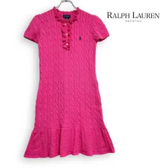RALPH LAUREN ラルフローレン ケーブル ニット コットン ワンピース チュニック