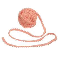 uxcell ポンポンテープ ぼん天付き 9m巻 幅12mm ピンク かわいいポンポンリボン フリンジ 手芸用品 テープ ブレード DIYクラフト カーテン 服 枕 ホームデコレーション用 生地トリムリボン