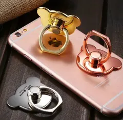 スマホリング　くま型　新品未使用　sale　格安　即日発送　くまさん