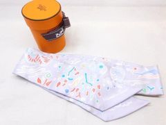 1 新品同様品 エルメス HERMES ■ ツイリー スカーフ ISOLA DI PRIMAVERA 063755S シルク100％ レディース □7G